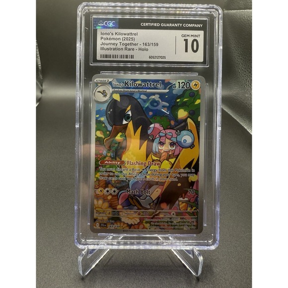 Ionos Kilowattrel 163/159 Scarlet Violet Journey Together Illustration CGC 10